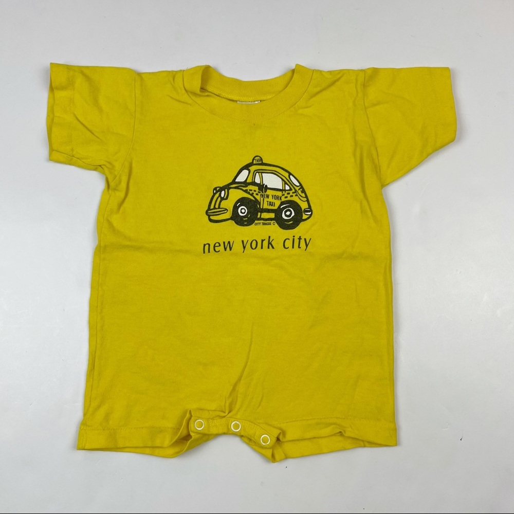Rabbit Skins New York City Yellow Taxi Onesie 18M